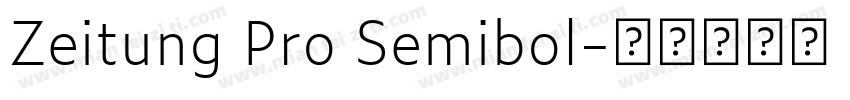 Zeitung Pro Semibol字体转换
